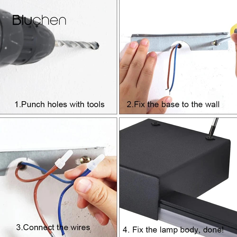 Applique Murale LED Moderne Nordique Étanche d'Intérieur - Montée en Surface | Marco Lucetti