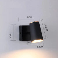 Applique Murale LED Moderne Nordique - Parfaite pour une Décoration Intérieure | Marco Lucetti A noir / Lumière chaude 3000K