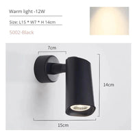 Applique Murale LED Moderne Nordique - Parfaite pour une Décoration Intérieure | Marco Lucetti D-Noir / Lumière chaude 3000K