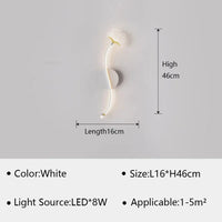 Applique murale LED moderne polyvalente | Marco Lucetti Blanc C