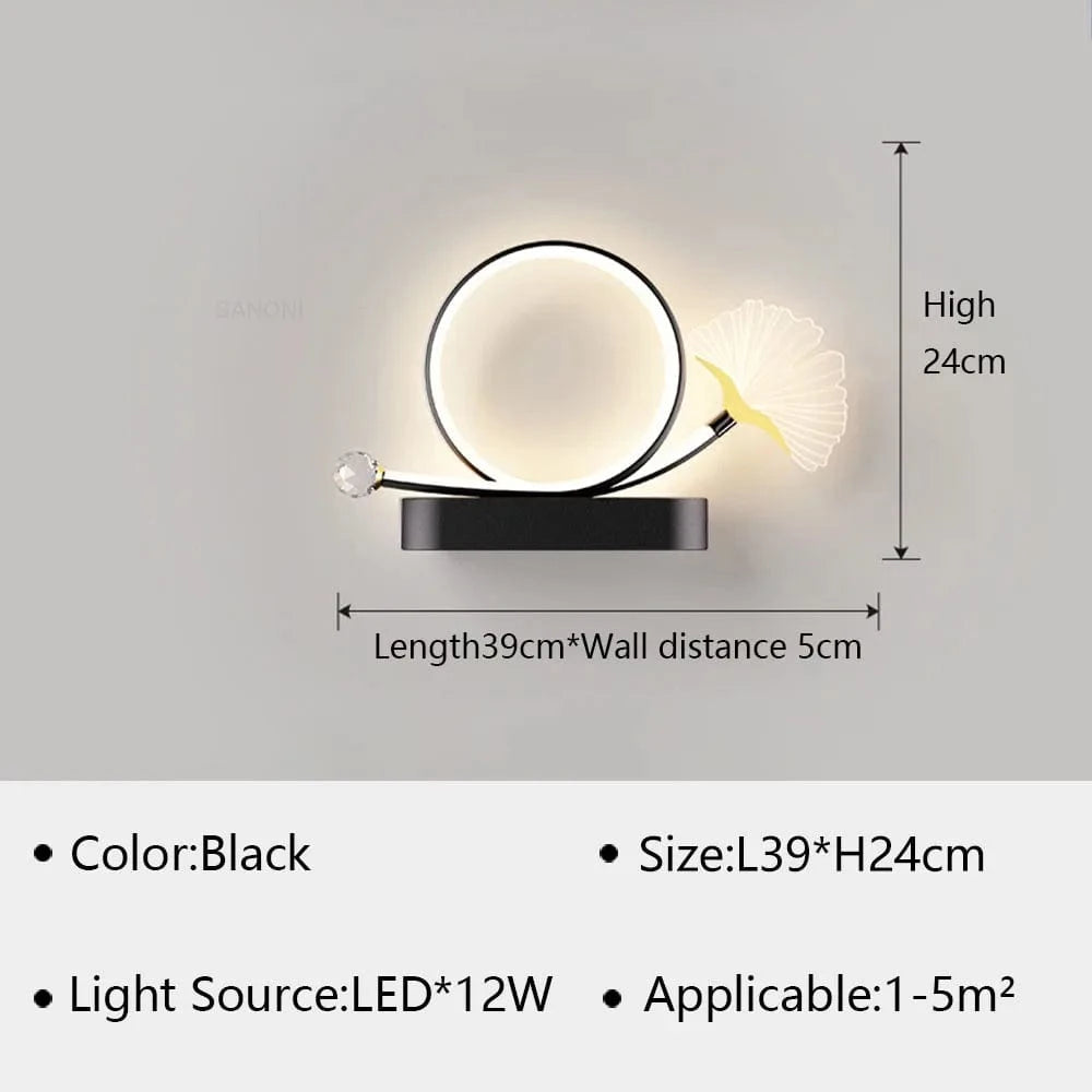 Applique murale LED moderne polyvalente | Marco Lucetti Noir B