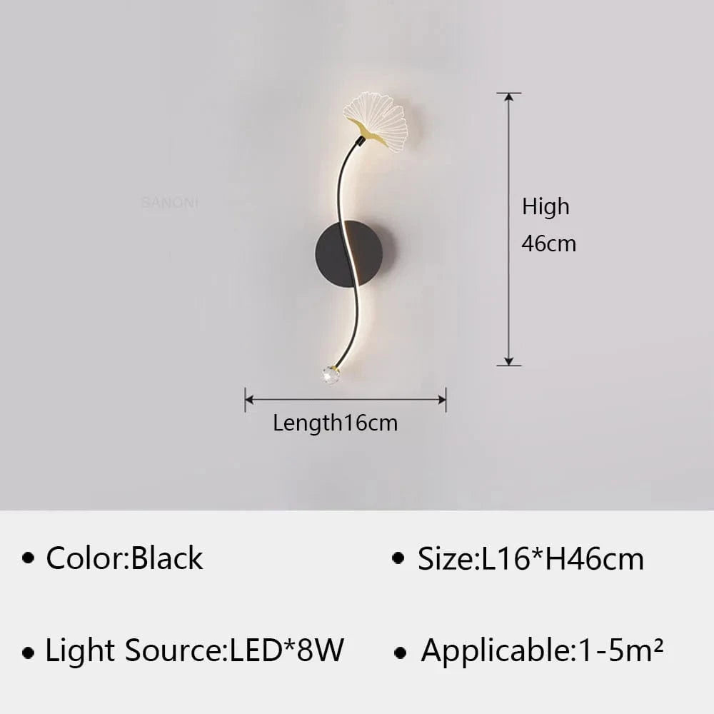 Applique murale LED moderne polyvalente | Marco Lucetti Noir C