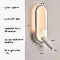 Applique murale LED design pour lecture et étude décorative