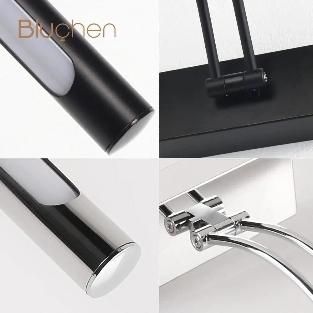 Applique Murale LED Moderne pour Miroir Intérieur - Longue Lumière Brillante | Marco Lucetti