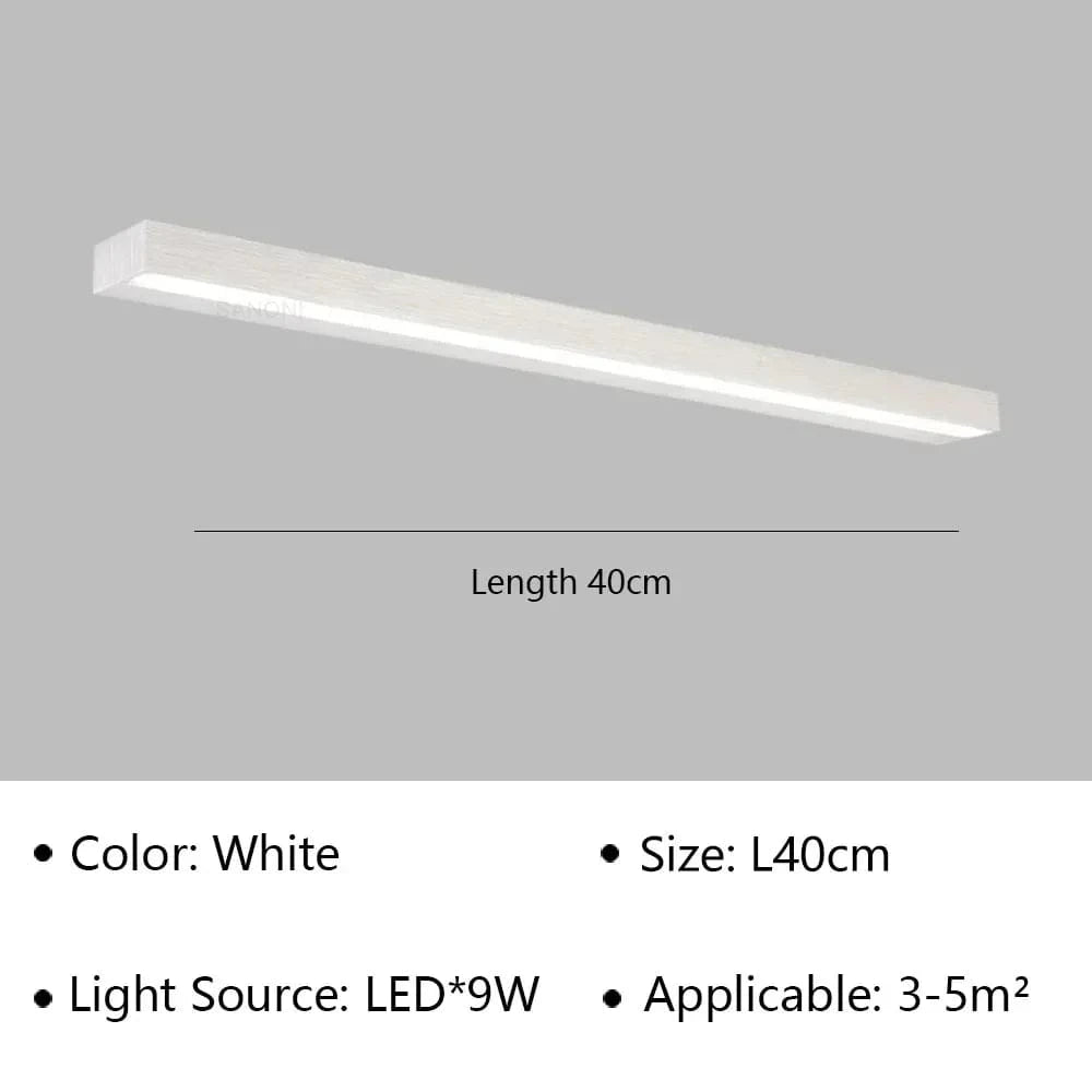 Applique murale LED moderne pour salle de bain et toilettes, étanche et design - Lustre lumineux pour miroir, escaliers et allée | Marco Lucetti Argent 40cm / Blanc froid