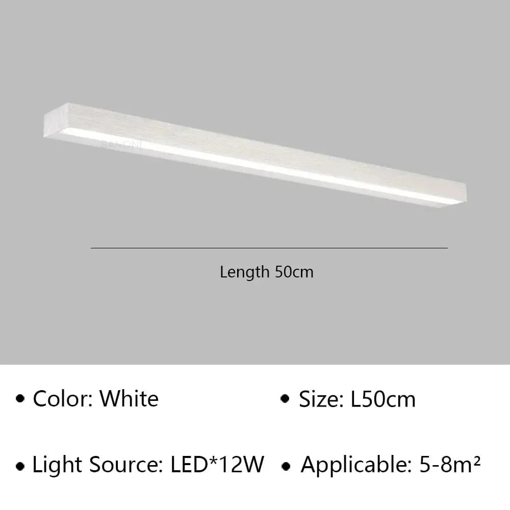 Applique murale LED moderne pour salle de bain et toilettes, étanche et design - Lustre lumineux pour miroir, escaliers et allée | Marco Lucetti Argent 50cm / Blanc chaud