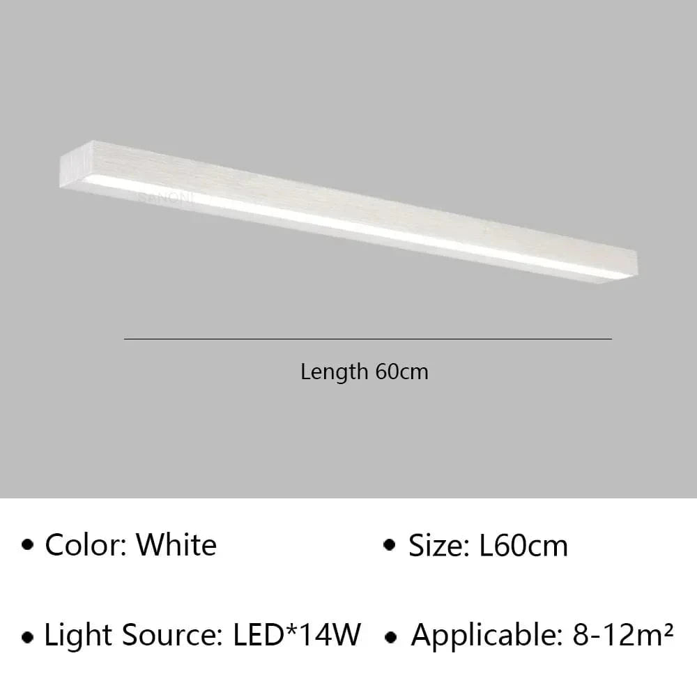 Applique murale LED moderne pour salle de bain et toilettes, étanche et design - Lustre lumineux pour miroir, escaliers et allée | Marco Lucetti Argent 60cm / Blanc froid