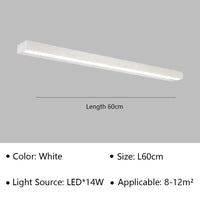 Applique murale LED moderne pour salle de bain et toilettes, étanche et design - Lustre lumineux pour miroir, escaliers et allée | Marco Lucetti Argent 60cm / Blanc froid