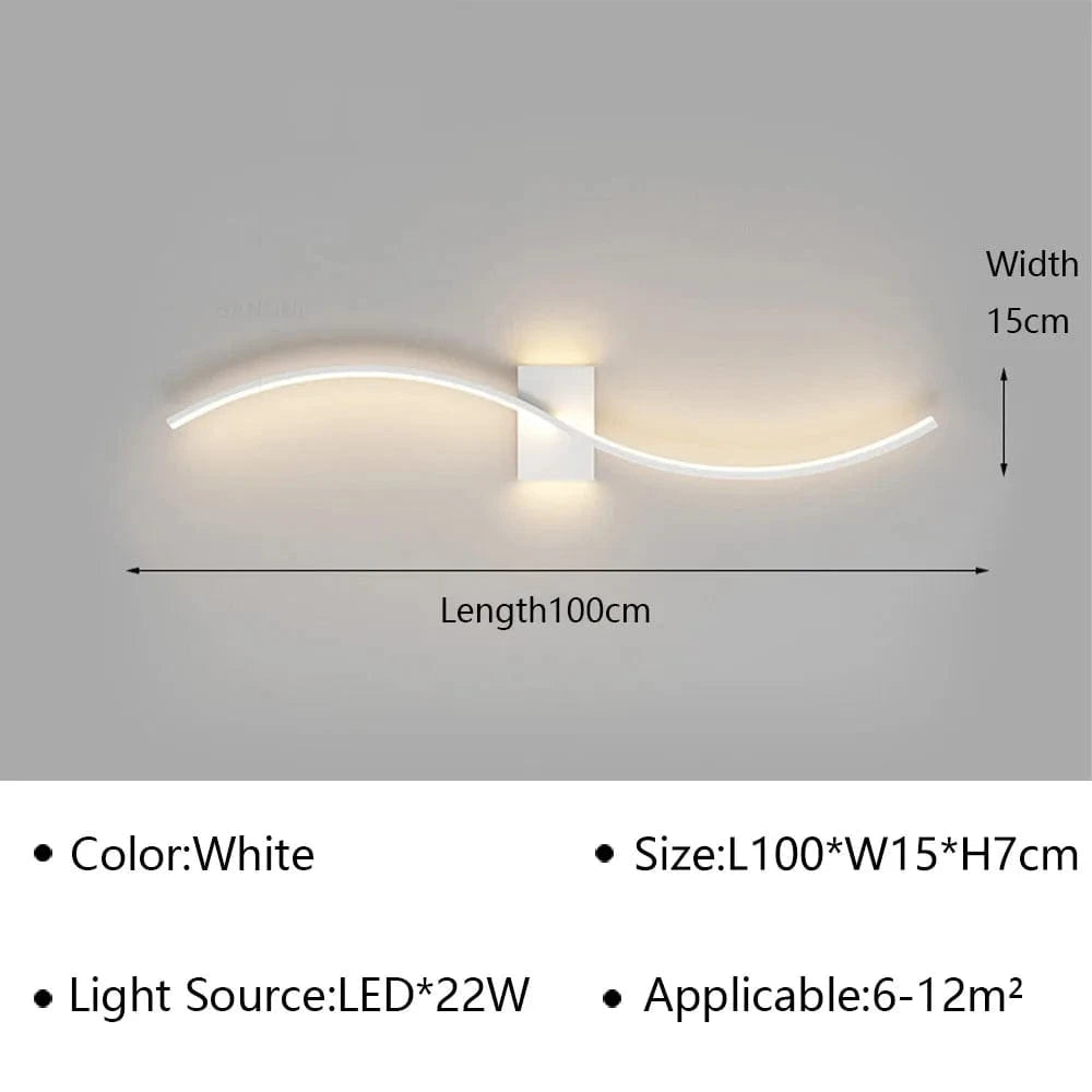 Applique Murale LED Moderne pour Salon et Chambre - Luminaire Design Grid TV Wall Lamp - Décoration Intérieure Chic | Marco Lucetti Blanc A D100cm / Blanc chaud (pas de RC)