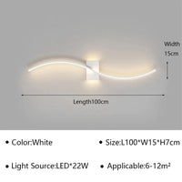 Applique Murale LED Moderne pour Salon et Chambre - Luminaire Design Grid TV Wall Lamp - Décoration Intérieure Chic | Marco Lucetti Blanc A D100cm / Blanc chaud (pas de RC)