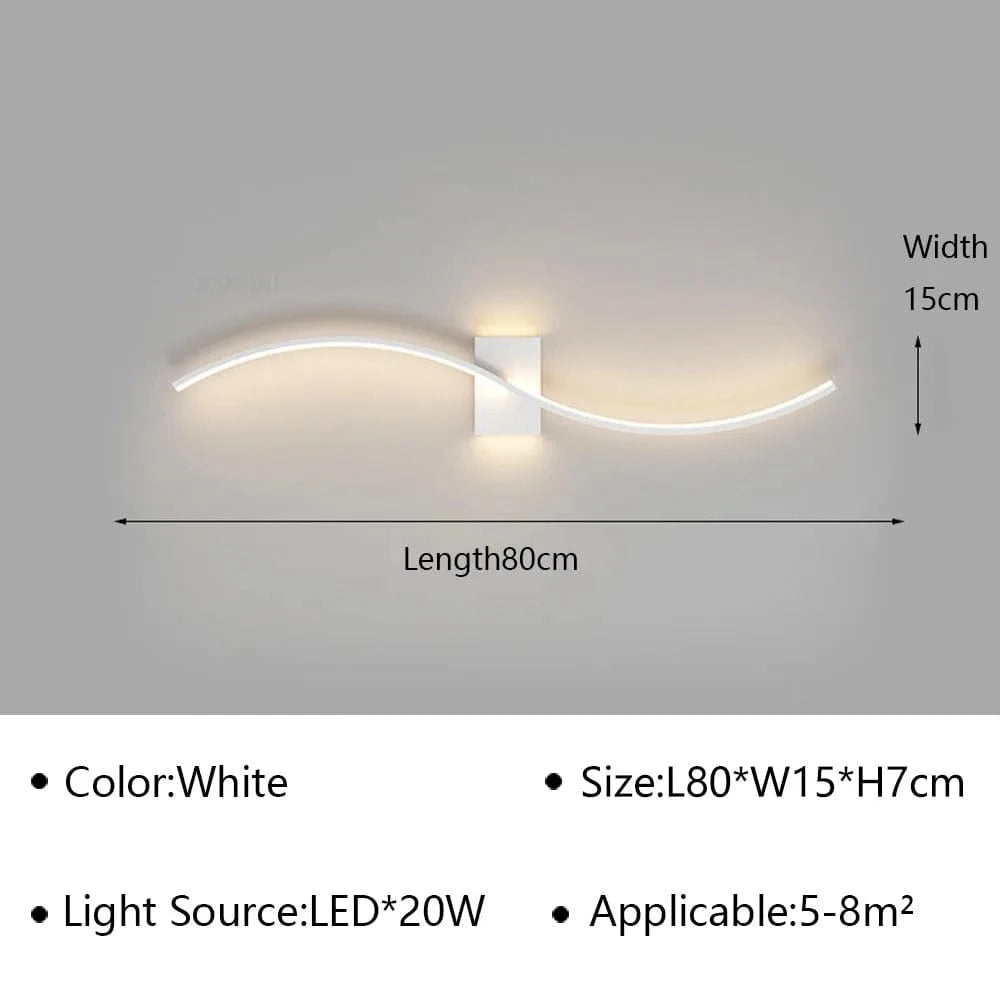 Applique Murale LED Moderne pour Salon et Chambre - Luminaire Design Grid TV Wall Lamp - Décoration Intérieure Chic | Marco Lucetti Blanc A D80cm / Blanc chaud (pas de RC)