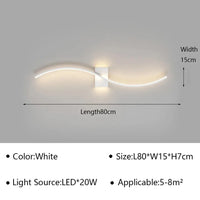 Applique Murale LED Moderne pour Salon et Chambre - Luminaire Design Grid TV Wall Lamp - Décoration Intérieure Chic | Marco Lucetti Blanc A D80cm / Blanc chaud (pas de RC)