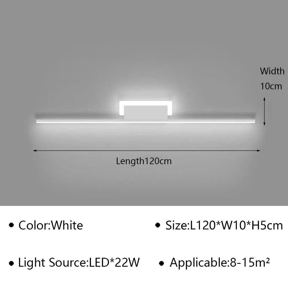 Applique Murale LED Moderne pour Salon et Chambre - Luminaire Design Grid TV Wall Lamp - Décoration Intérieure Chic | Marco Lucetti Blanc B D120cm / Blanc chaud (pas de RC)