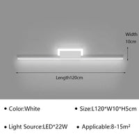 Applique Murale LED Moderne pour Salon et Chambre - Luminaire Design Grid TV Wall Lamp - Décoration Intérieure Chic | Marco Lucetti Blanc B D120cm / Blanc chaud (pas de RC)