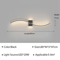 Applique Murale LED Moderne pour Salon et Chambre - Luminaire Design Grid TV Wall Lamp - Décoration Intérieure Chic | Marco Lucetti Noir A D80cm / Blanc chaud (pas de RC)