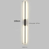 Applique Murale LED Moderne pour Salon Maison | Marco Lucetti 100CM / Lumière chaude