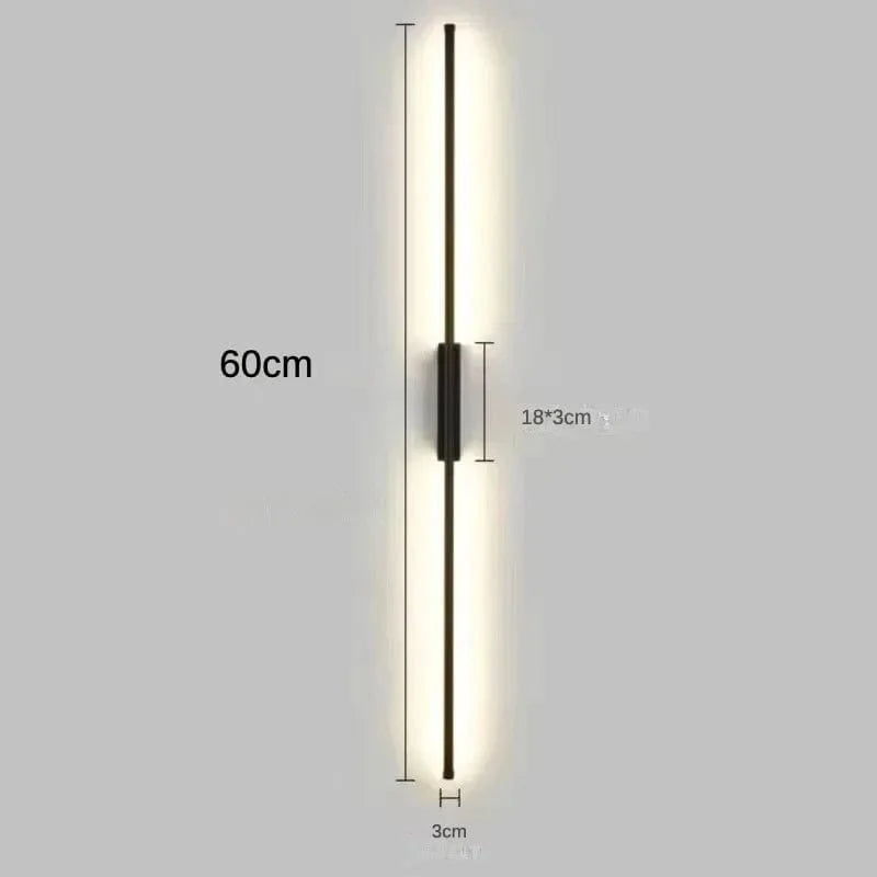 Applique Murale LED Moderne pour Salon Maison | Marco Lucetti 60CM / Lumière chaude