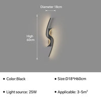 Applique murale LED moderne pour salon TV fond allée chambre chevet - Luminex | Marco Lucetti