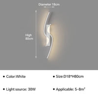 Applique murale LED moderne pour salon TV fond allée chambre chevet - Luminex | Marco Lucetti Blanc D80cm / Blanc froid (pas de RC)