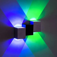 Applique murale LED moderne pour sublimer vos espaces intérieurs et extérieurs. | Marco Lucetti Lumière bleu-vert / 2w