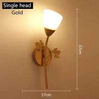 Applique murale LED moderne pour une ambiance lumineuse et élégante. | Marco Lucetti 1 tête en or / CHINE / Ampoule LED E27
