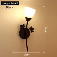 Applique murale LED moderne pour une ambiance lumineuse et élégante. | Marco Lucetti 1 tête noire / CHINE / Ampoule LED E27