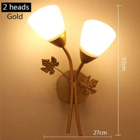 Applique murale LED moderne pour une ambiance lumineuse et élégante. | Marco Lucetti 2 têtes or / CHINE / Ampoule LED E27