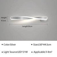 Applique murale LED moderne pour une chambre sophistiquée | Marco Lucetti Argent D50cm / Blanc chaud