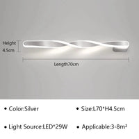 Applique murale LED moderne pour une chambre sophistiquée | Marco Lucetti Argent D70cm / Blanc chaud