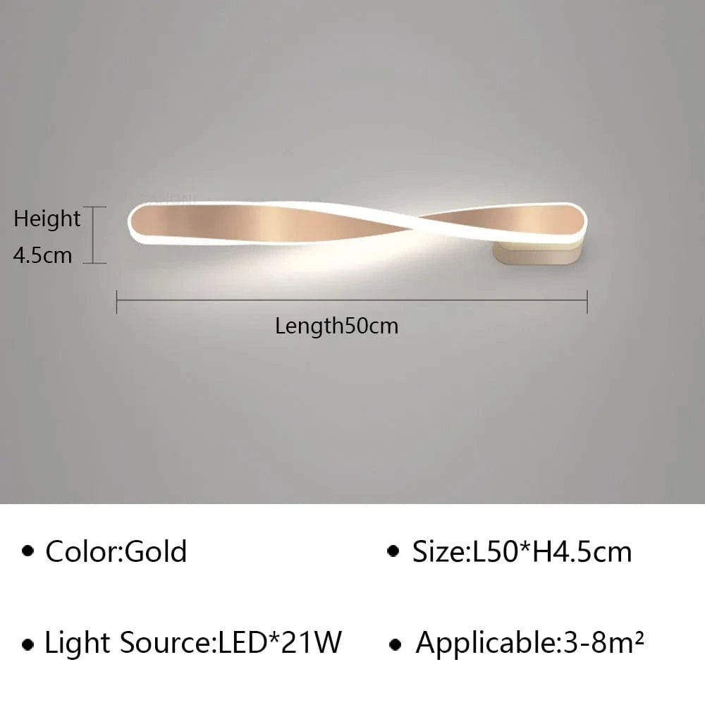 Applique murale LED moderne pour une chambre sophistiquée | Marco Lucetti Or D50cm / Blanc chaud