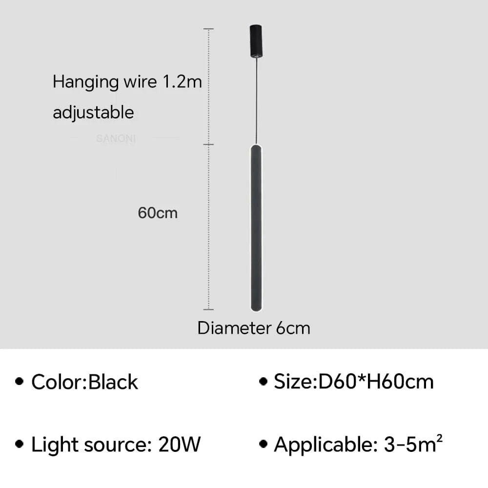 Applique murale LED moderne pour une chambre sophistiquée | Marco Lucetti Type C Noir / Blanc froid