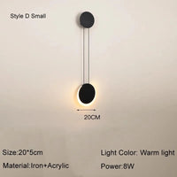 Applique Murale LED Moderne - Pour une Décoration Intérieure Élégante | Marco Lucetti D style small 20cm / CHINA / Warm White (2700-3500K) | 6-13W