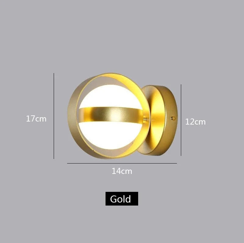 Applique Murale LED Moderne pour une Décoration Intérieure Lumineuse | Marco Lucetti Or / CHINE / Blanc chaud (2700-3500K) | 6W