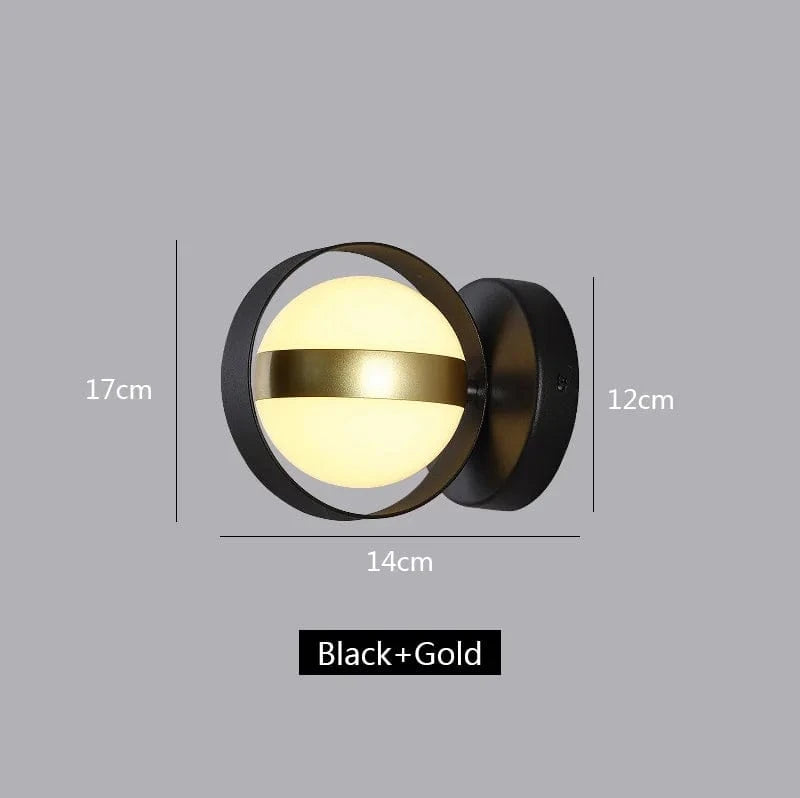Applique Murale LED Moderne pour une Décoration Intérieure Lumineuse | Marco Lucetti Or noir / CHINE / Blanc chaud (2700-3500K) | 6W