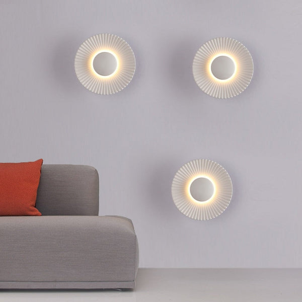 Applique murale LED moderne "Soleil Métallique Hasna" | Marco Lucetti