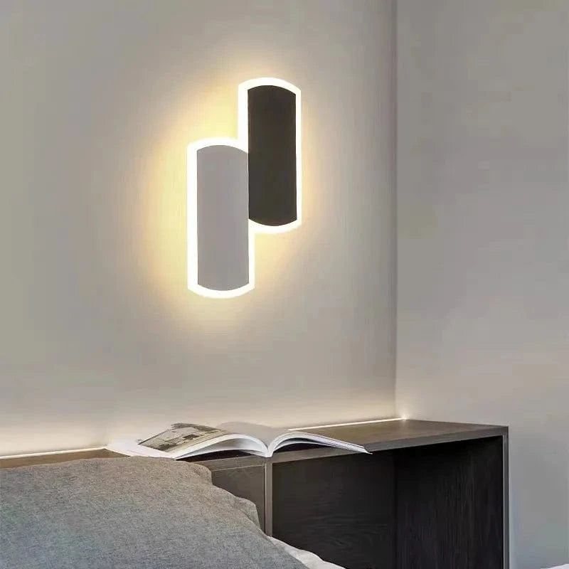 Applique murale LED moderne Spin - Blanc/Noir | Marco Lucetti