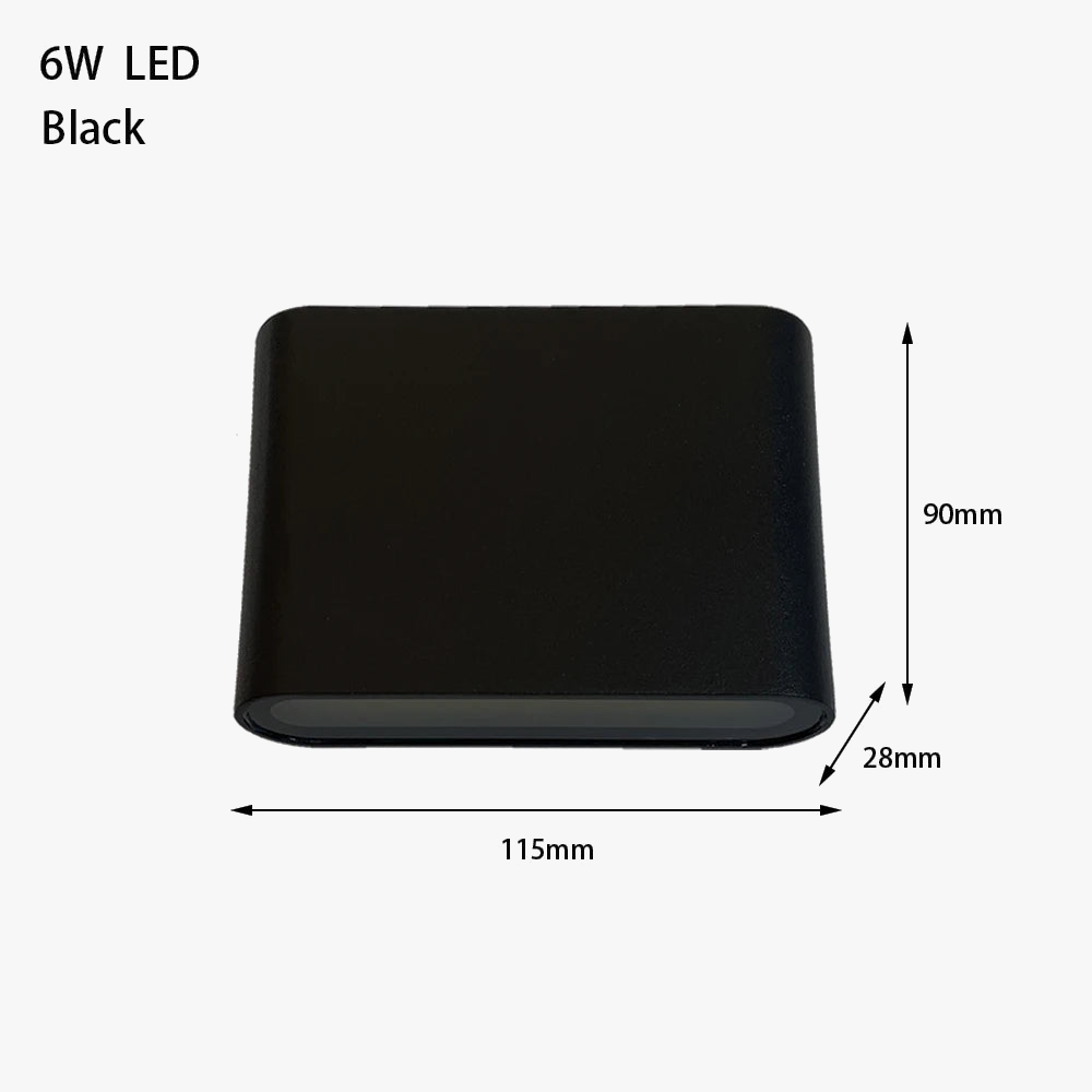 Applique Murale LED Moderne Étanche pour Intérieur et Extérieur - Luminaire Décoratif en Aluminium