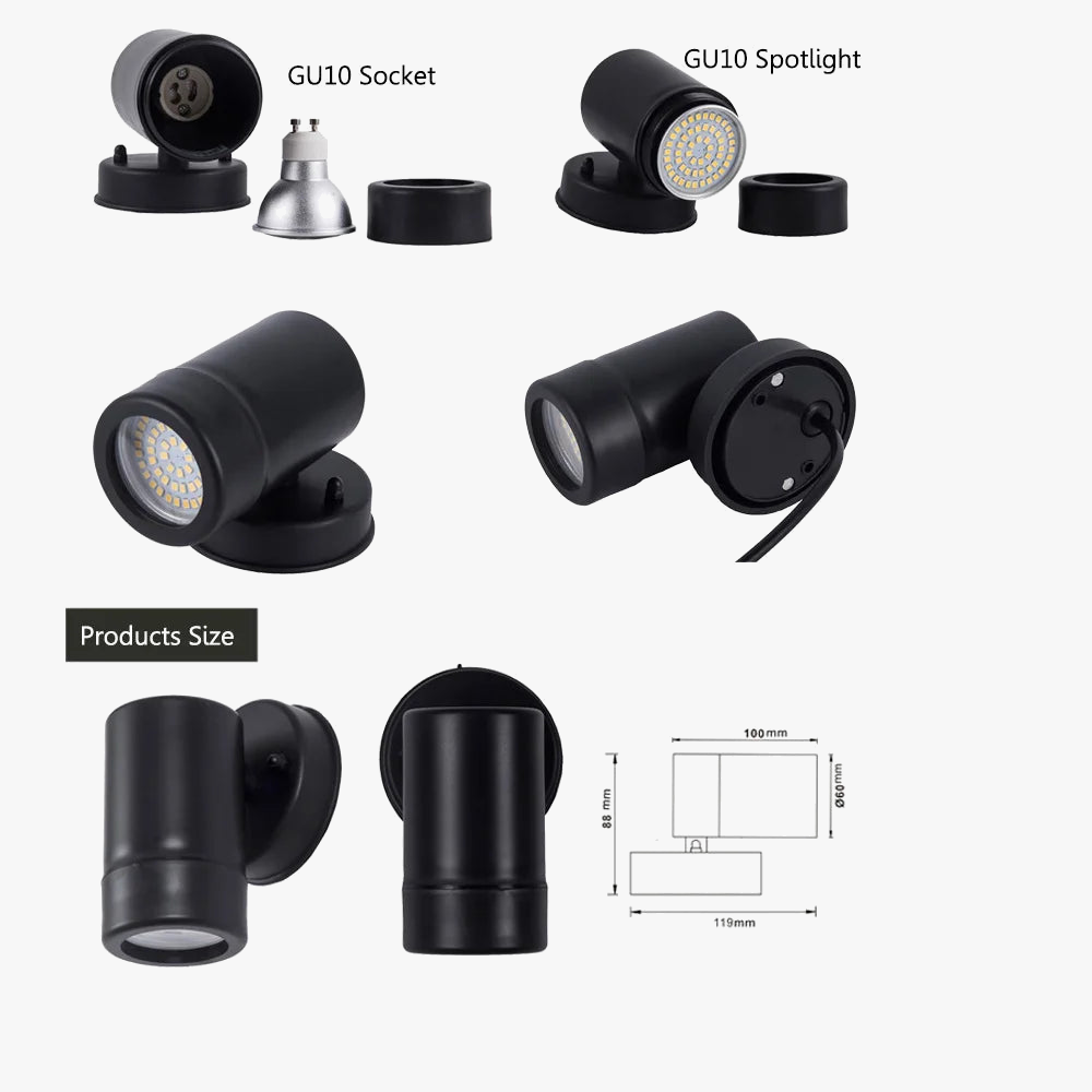 Applique Murale LED Étanche pour Extérieur et Intérieur - Style Moderne