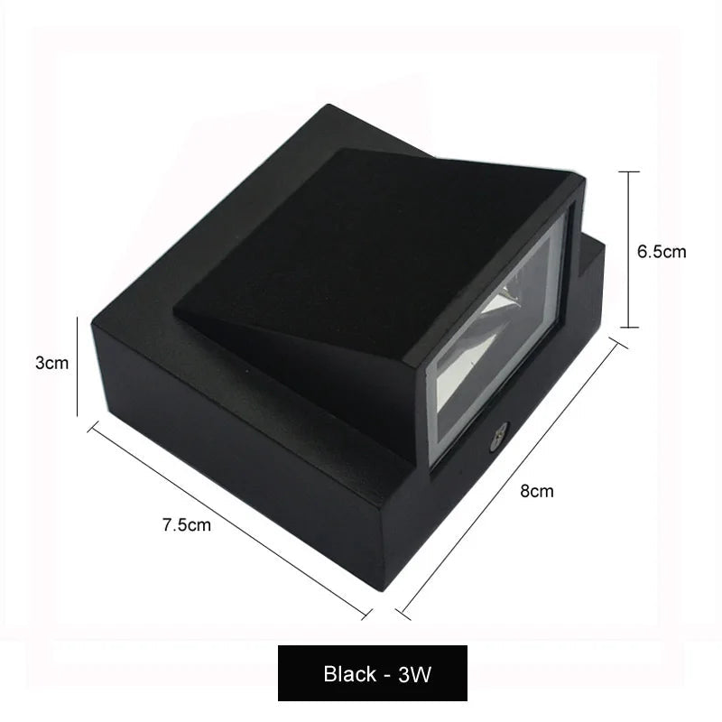 Applique Murale LED Moderne Étanche pour Intérieur & Extérieur