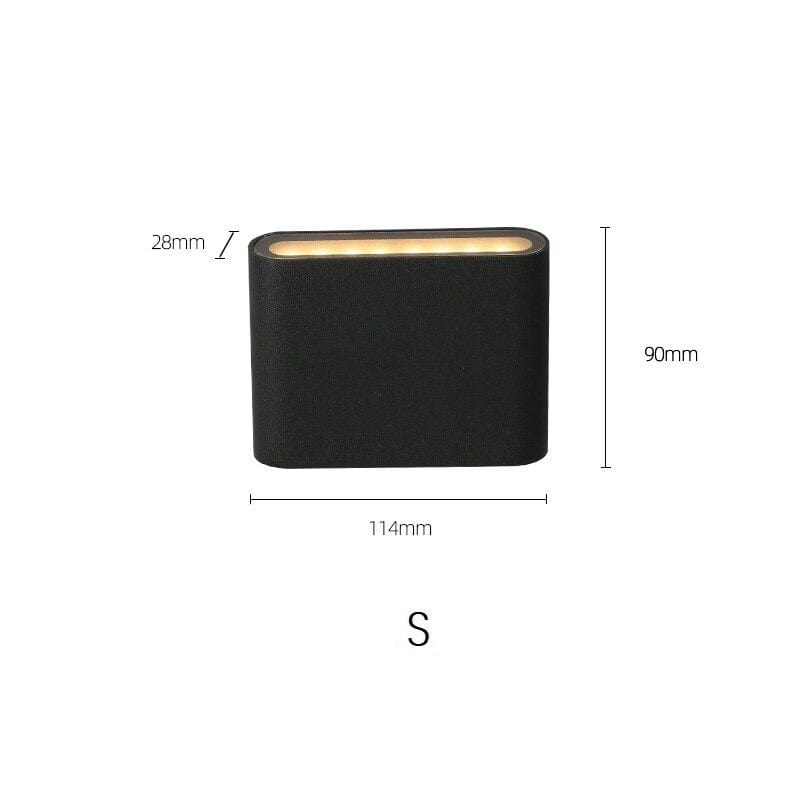 Applique murale LED moderne: Thais | Marco Lucetti Noir - 5W