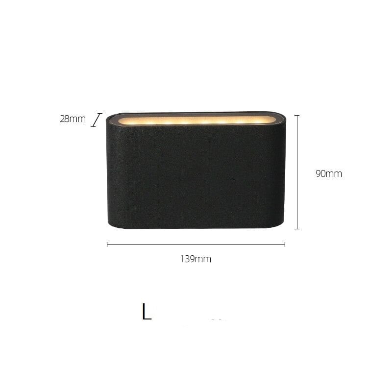 Applique murale LED moderne: Thais | Marco Lucetti Noir - 9W