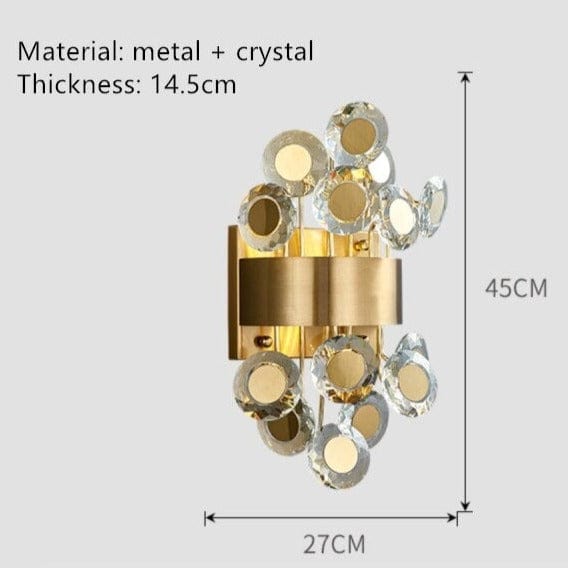 Applique Murale LED Moderne "Uma Dorée" | Marco Lucetti