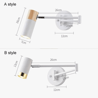 Applique murale LED modernes, bras long réglable pour décoration d'intérieur | Marco Lucetti