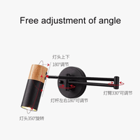 Applique murale LED modernes, bras long réglable pour décoration d'intérieur | Marco Lucetti