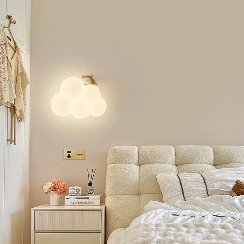 Applique murale LED "Monkey Bunny Cloud" pour enfants | Marco Lucetti