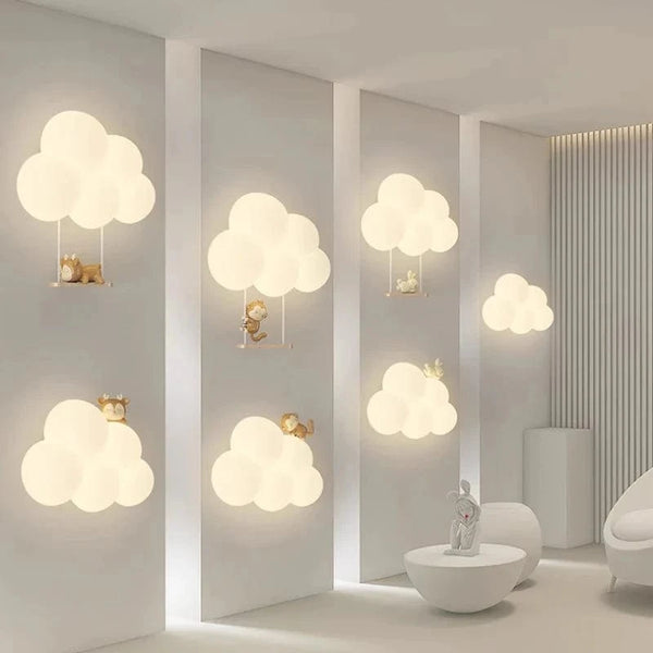 Applique murale LED "Monkey Bunny Cloud" pour enfants | Marco Lucetti