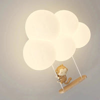 Applique murale LED "Monkey Bunny Cloud" pour enfants | Marco Lucetti