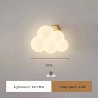 Applique murale LED "Monkey Bunny Cloud" pour enfants | Marco Lucetti B / CA 220 V-240 V | Télécommande