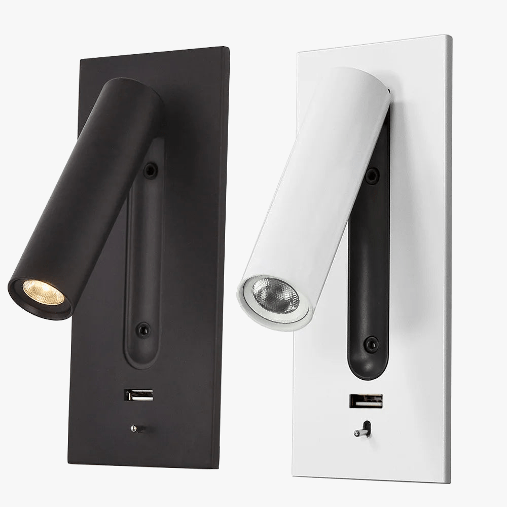 Applique murale LED multifonction avec chargeur USB intégré - Smart Design | Marco Lucetti