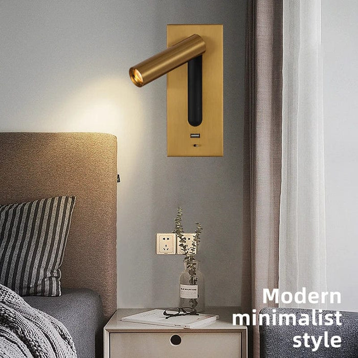 Applique murale LED multifonction avec chargeur USB intégré - Smart Design | Marco Lucetti